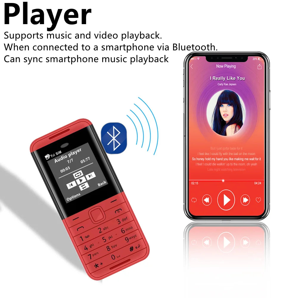 SERVO BM5310 Mini Mobile Phone 3 SIM Standby Speed Dial Call Recorder Magic Voice Bluetooth Dialer FM 2G Super Small Cellphones