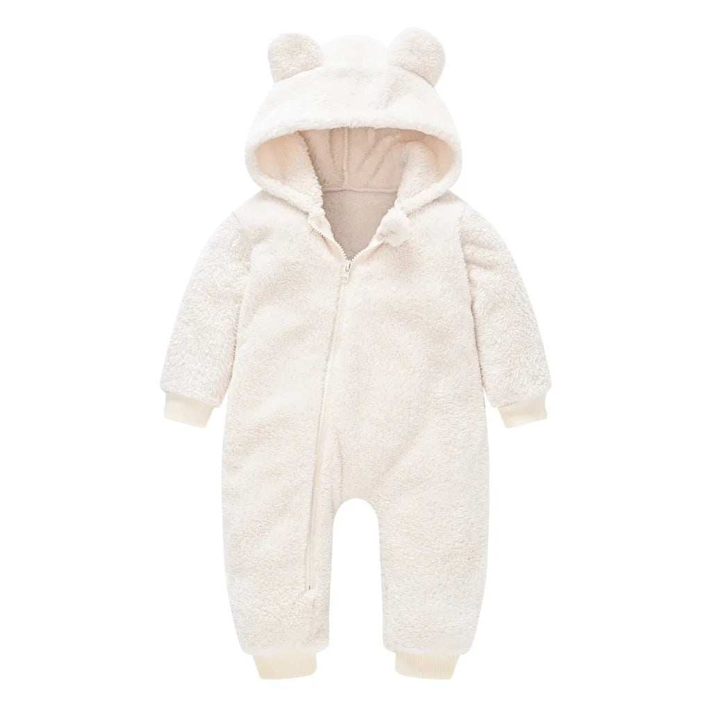 Newborn Baby Romper Winter Costume Baby Boys Clothes Polar Fleece Warm Baby Girls Clothing  Overall Baby Rompers Jumpsuit
