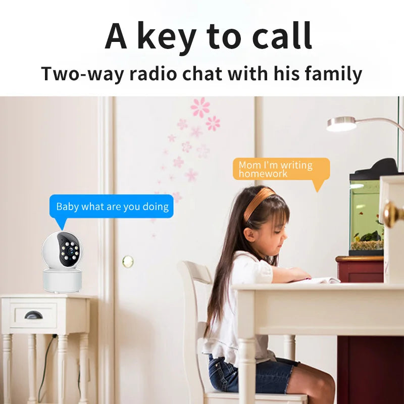 Hot Selling Indoor 2mp Very Small Cctv Camera  WiFi IP Surveillance Cameras with Two Way Audio Baby Monitor Camera