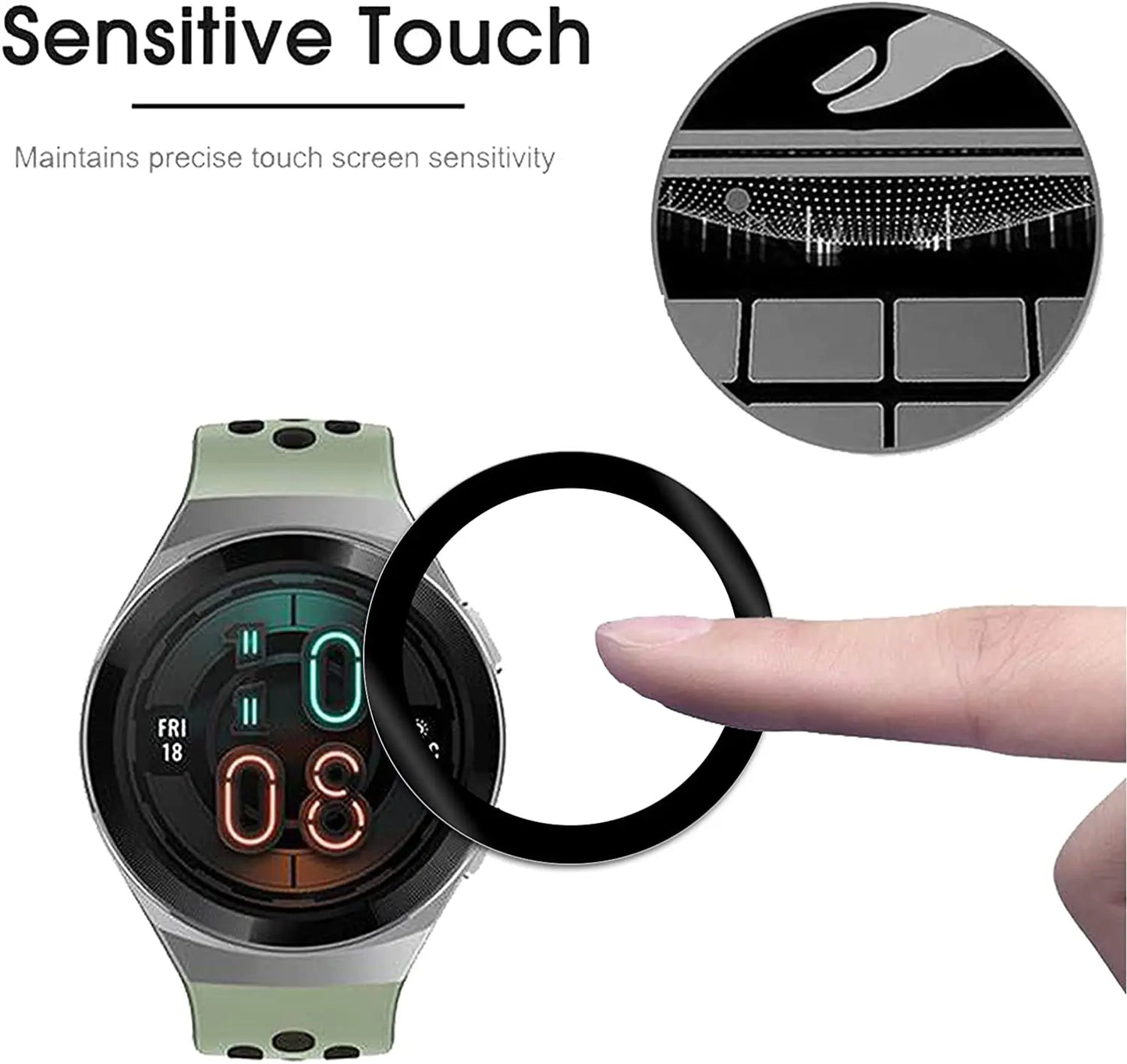 Screen Protective Film For Huawei Watch GT 2e Watch proteccion Clear 3D Fibre Soft Transparent GT2e Film Full Cover Accessories