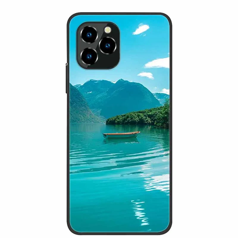 For Oukitel C21 Pro Case Luxury Silicone TPU Soft Cover Phone Case For C 21 pro coque Shockproof Protector Cartoon Capa Funda