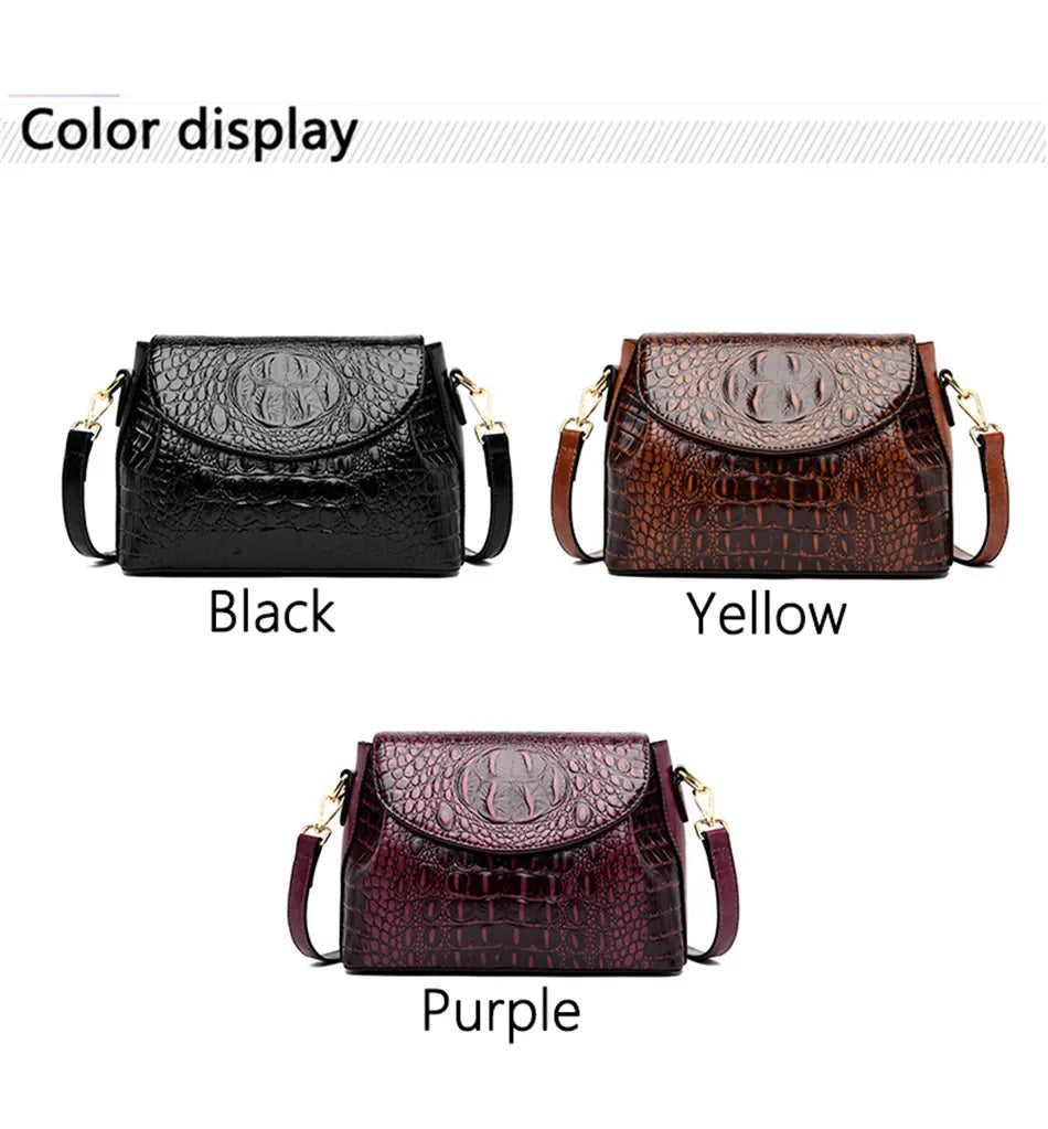 Luxury Brand Handbags For Women 2026 Sac A Main Ladies Crocodile Pattern Leather Crossbody Bags Designer New Shoulder Bag Bolsos