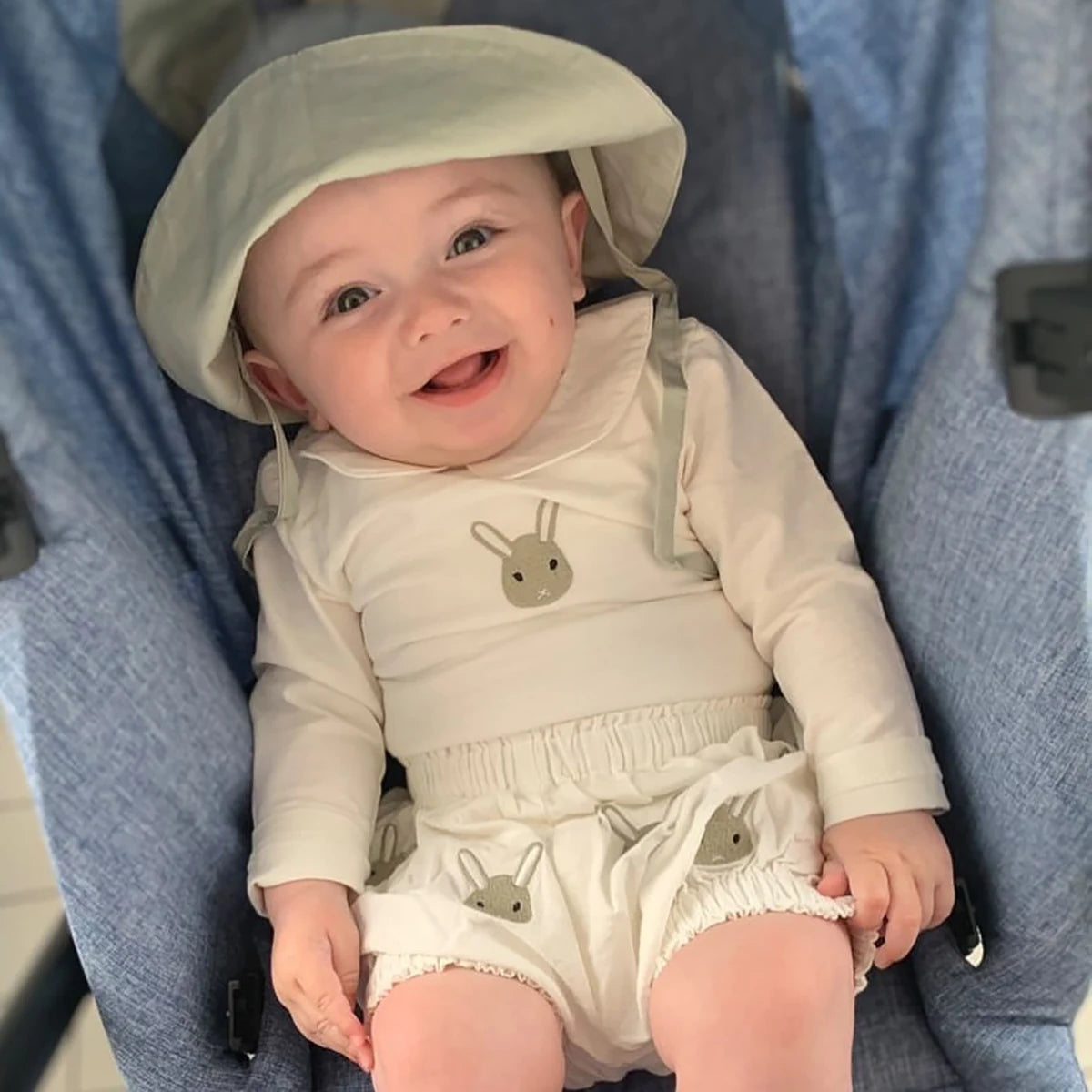 Summer Baby Set Long-sleeved Romper Top Shorts Pure Handmade Embroidered Cartoon Animals High-quality Fabric Physical Texture