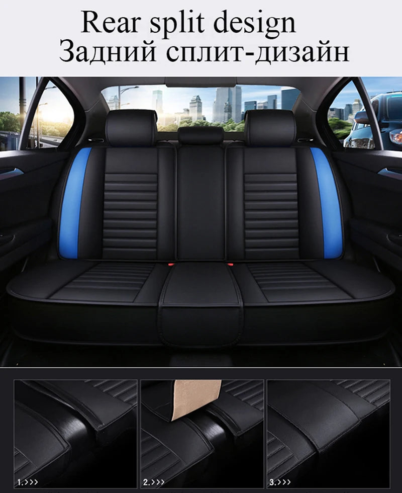 Universal Style Full Coverage Car Seat Cover for Dacia Duster Sandero Renault Clio Fiat Ypsilon Seat Arona Cors Car Accessories