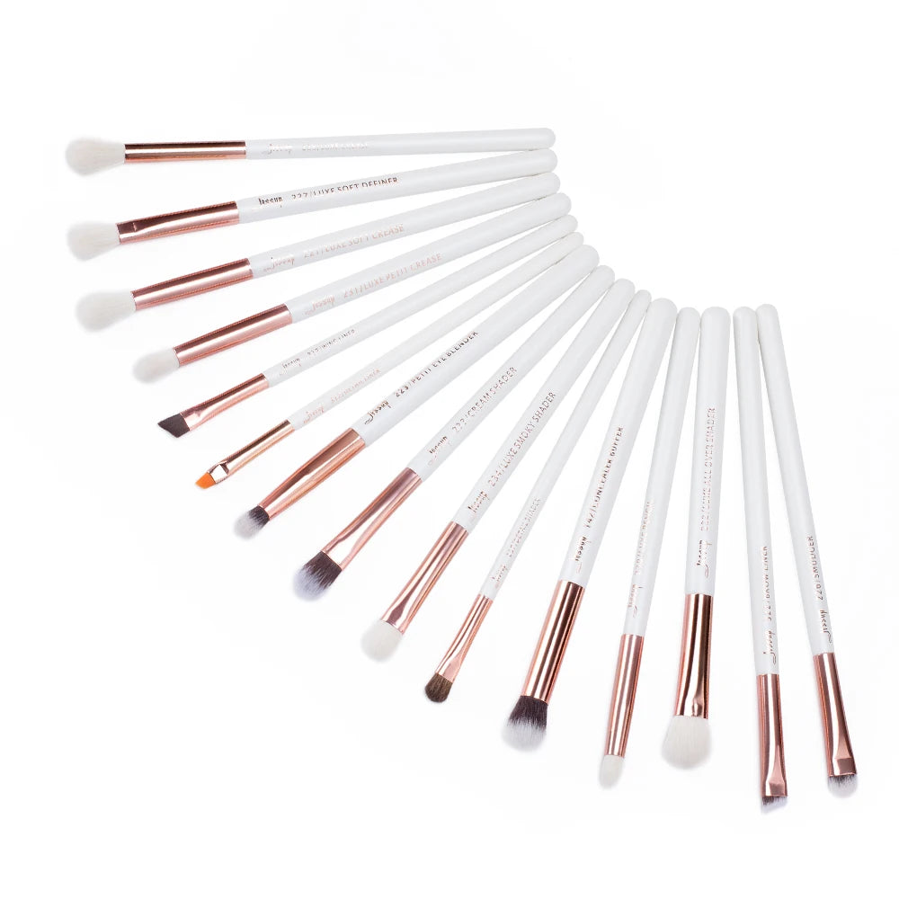 Jessup Makeup Brushes Set Dropshipping Pearl-White-Rose-Gold Pinceaux Maquillage Cosmetic Tools Eyeshadow Powder Definer 6-25pcs