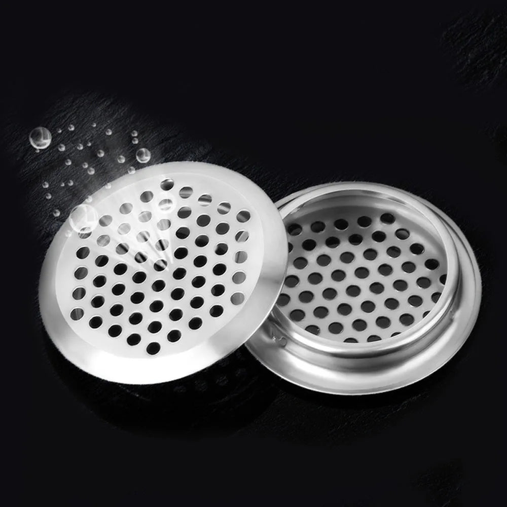 1/2/5/10pcs Stainless Steel Circle Air Vent Grille Cover Wardrobe Cabinet Mesh Hole Ventilation Plugs 19mm 25mm 35mm 53mm