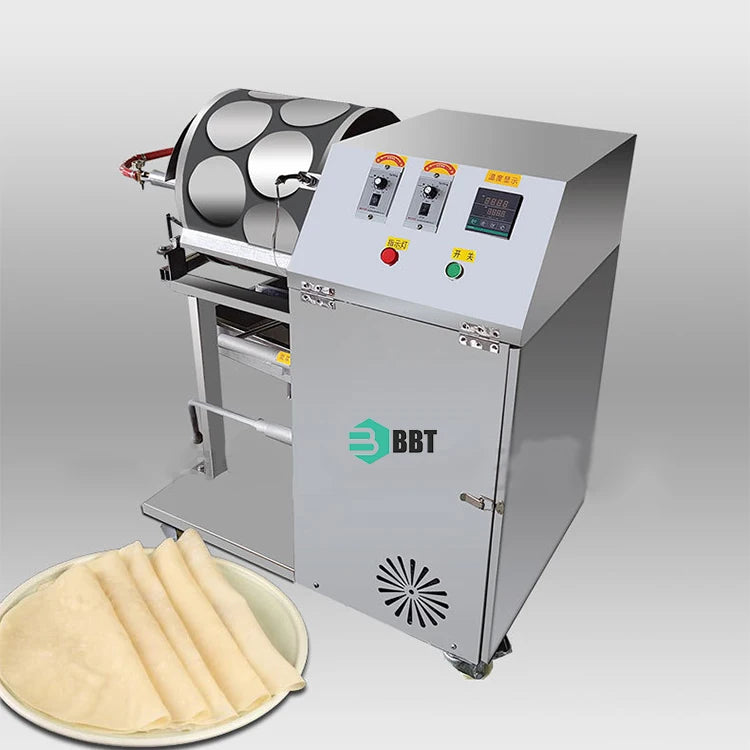 High Capacity Spring Roll Maker Injera Making Factory Direct Sale Samosa Sheet Skin Machine