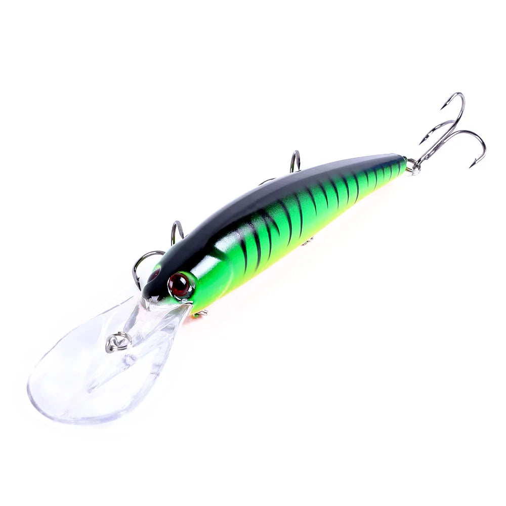 1pcs 16cm 20g Deep Diving Large Minnow Wobbler Lure Artificial Hard Bait Crankbait Bass Pike Perch Walleye Fishing Tackle