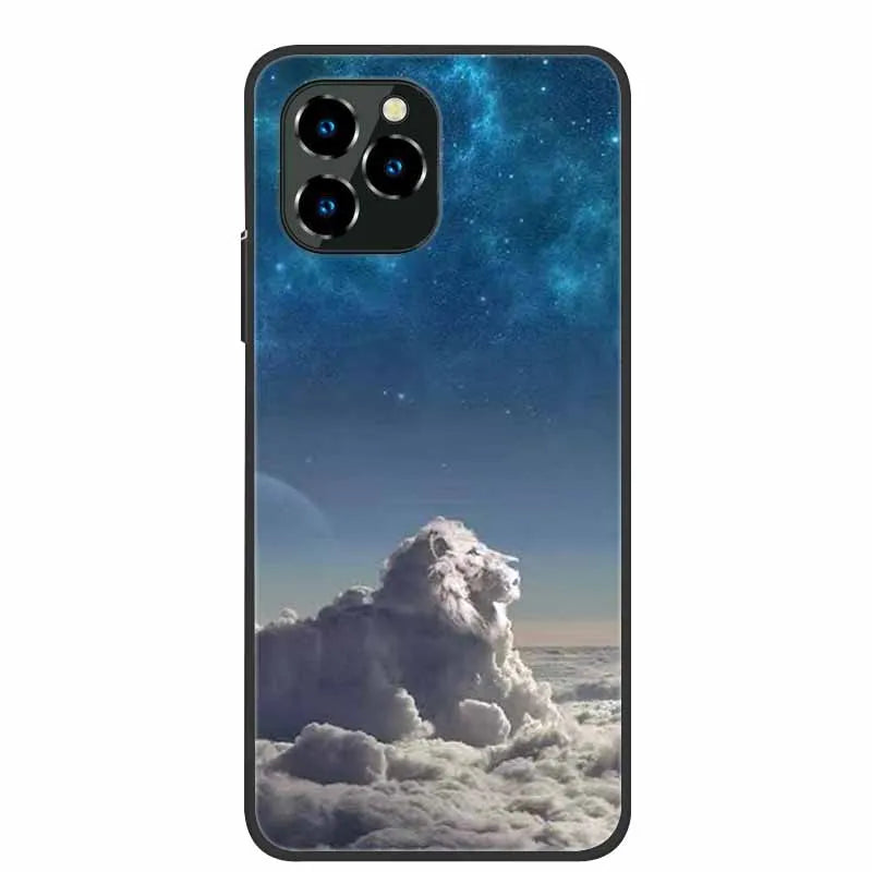 For Oukitel C21 Pro Case Luxury Silicone TPU Soft Cover Phone Case For C 21 pro coque Shockproof Protector Cartoon Capa Funda