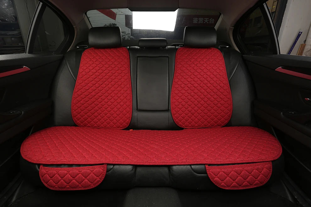 Linen Car Seat Cover Seat Universal Cushion for FORD Fiesta Fusion Mondeo Taurus Mustang Territory Kuga F-150 CAR Accessories