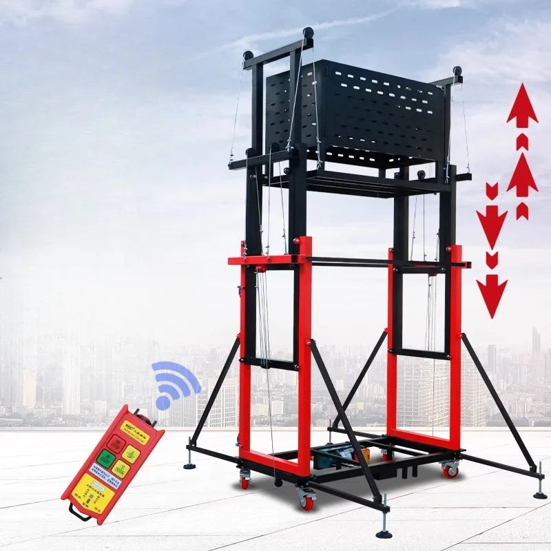 8m 800KG  Mobile Automatic Electric Scaffolding Small Lifting Platform for Construction