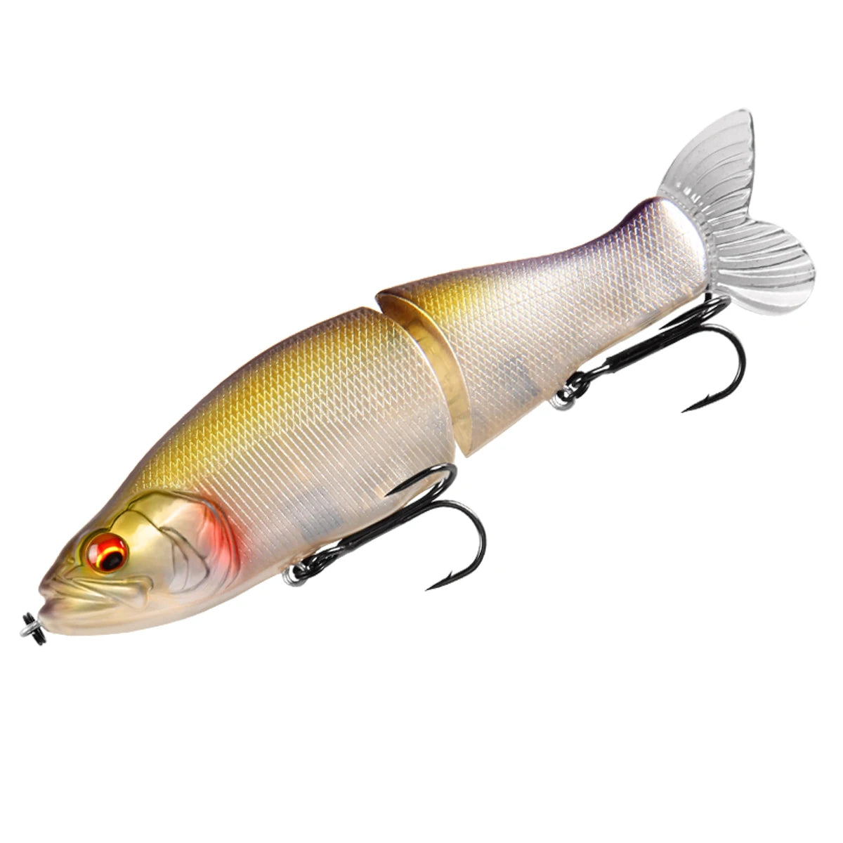 BEARKING Top Fishing Lures 135mm 1oz Jointed minnow Wobblers ABS Body with Soft Tail SwimBaits soft lure for pike and bass