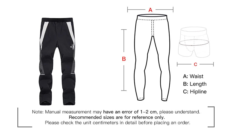 QUESHARK Men Women Thicked Warm Fleece Cycling Pants Windproof Waterproof  MTB Road Bike Bicycle Camping Trekking Trousers