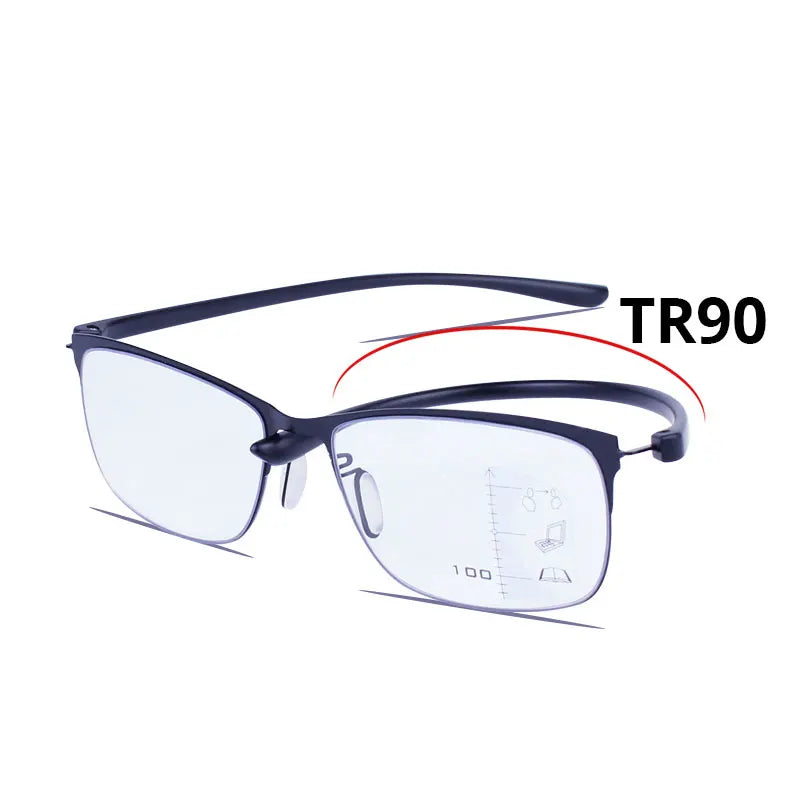 Multifocal Progressive Reading Glasses Computer for Reader Men Sight Clear Eyeglasses Women +1.0 1.5 2.0 2.5 3.0 3.5 4.0