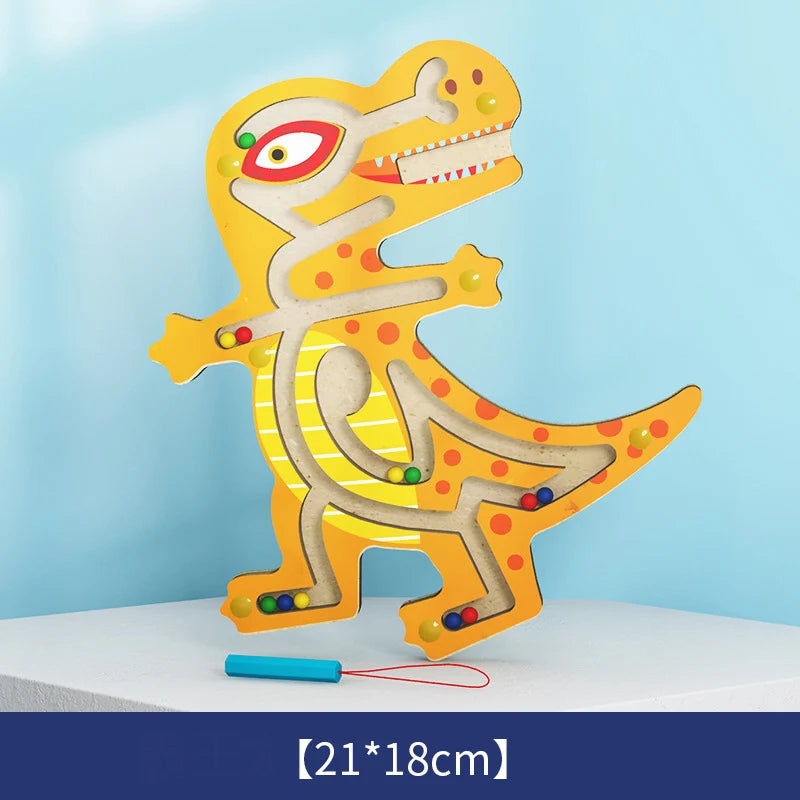 Baby Montessori Toys For Kids 2 to 4 Years Old Learning Educational Toys Children Magnetic Maze Busy Board Wooden Puzzle Game