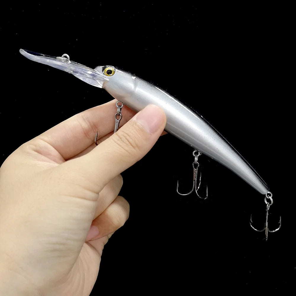 1pcs 16cm 20g Deep Diving Large Minnow Wobbler Lure Artificial Hard Bait Crankbait Bass Pike Perch Walleye Fishing Tackle