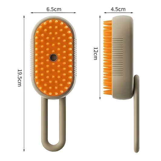 3 in 1 Pet Dog Steamy Spray Cleaning Brush Anti-splashing Hair Removal Massage Grooming Comb