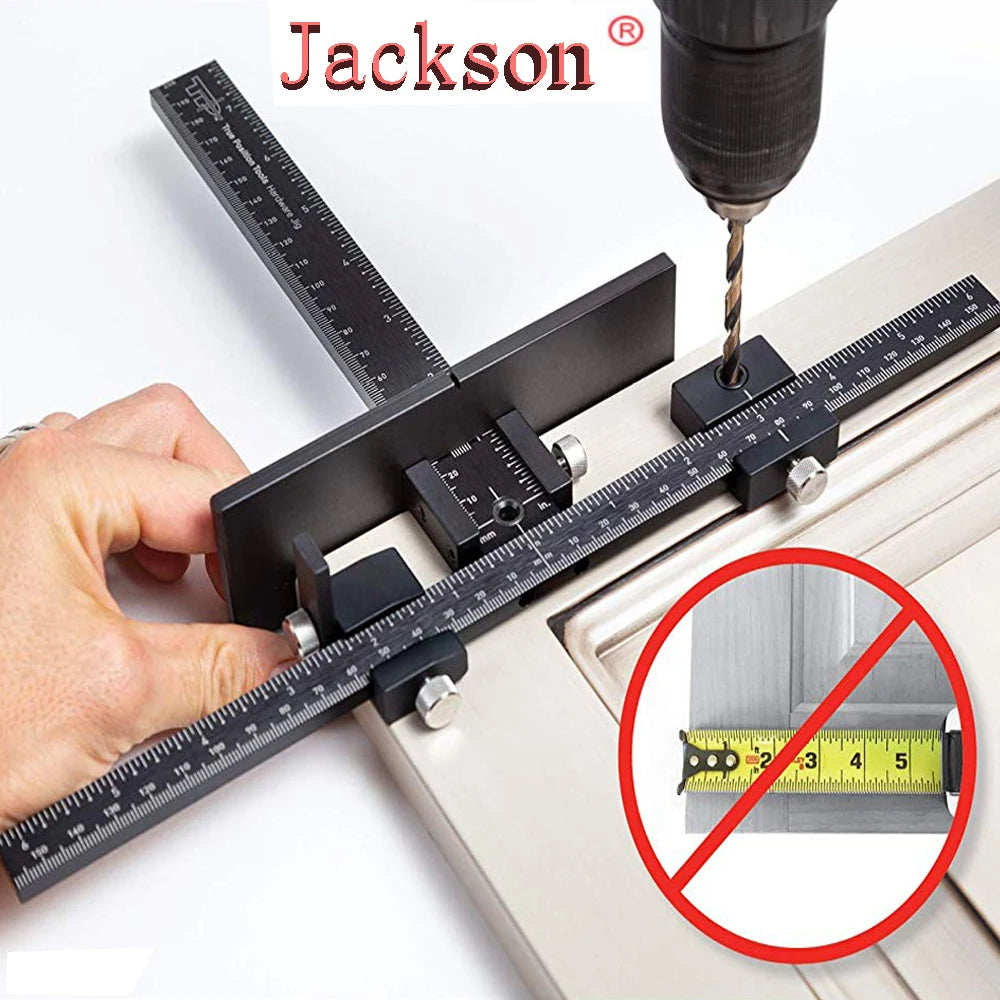 2025 Woodworking Tools Cabinet Hardware Jig Tool - Drill Template Guide for Door and Drawer Handle Installation Tools