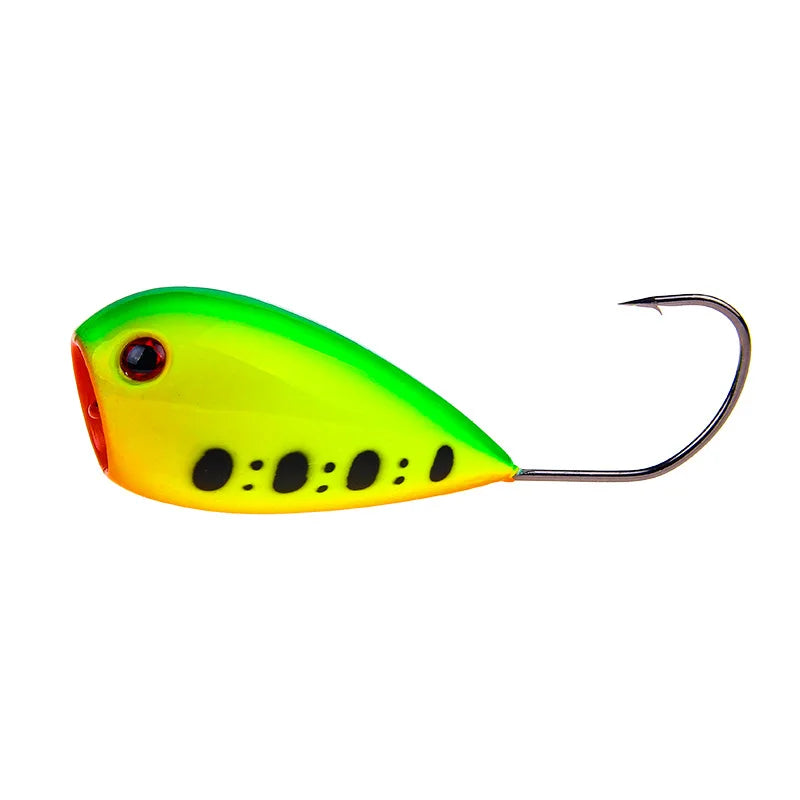 1Pcs/lot Big mouth 8cm 13g Popper Fishing Lure Crankbaits  Artificial Baits Croatian EGG Floating Hard Bait with Single Hook