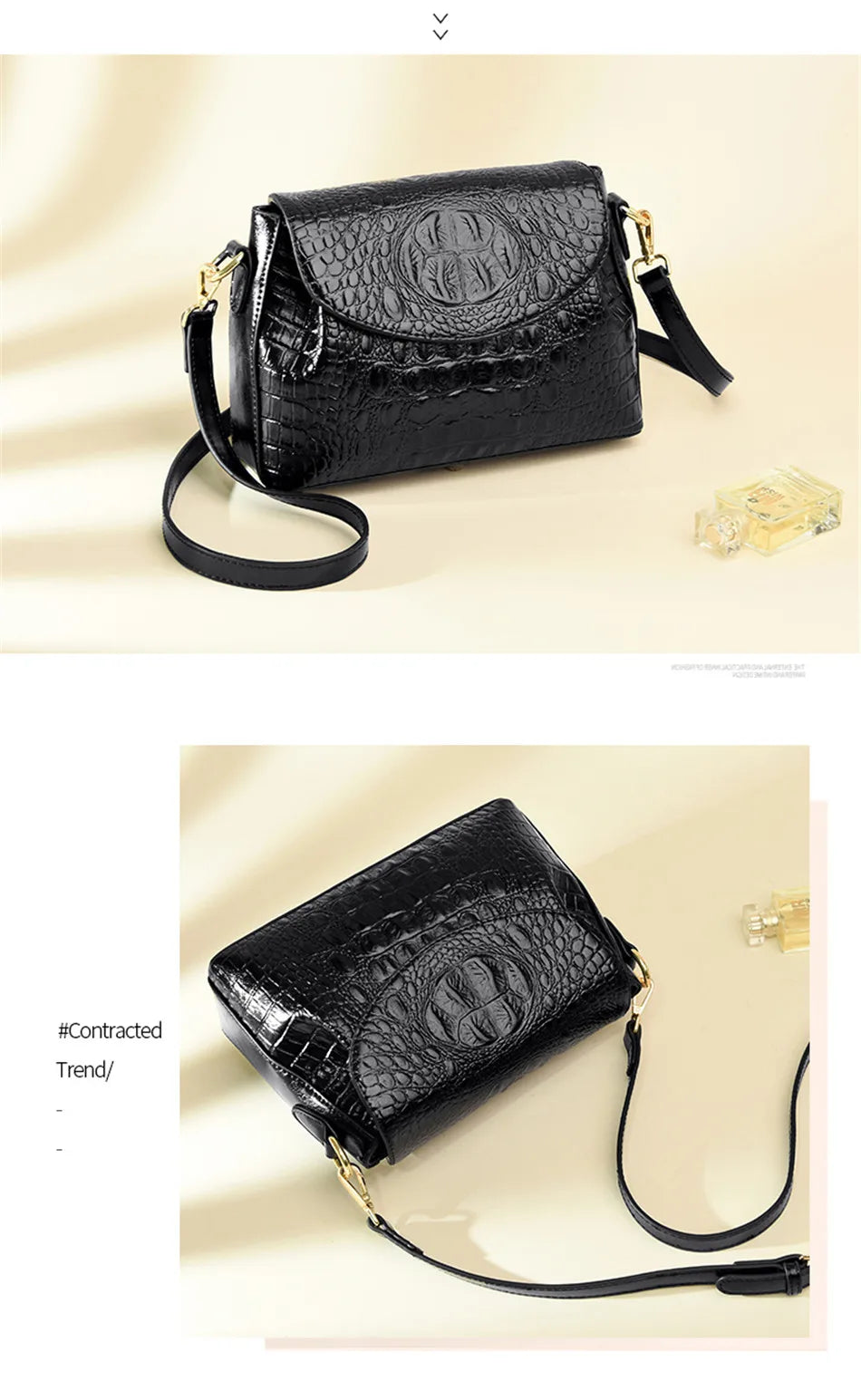 Luxury Brand Handbags For Women 2026 Sac A Main Ladies Crocodile Pattern Leather Crossbody Bags Designer New Shoulder Bag Bolsos
