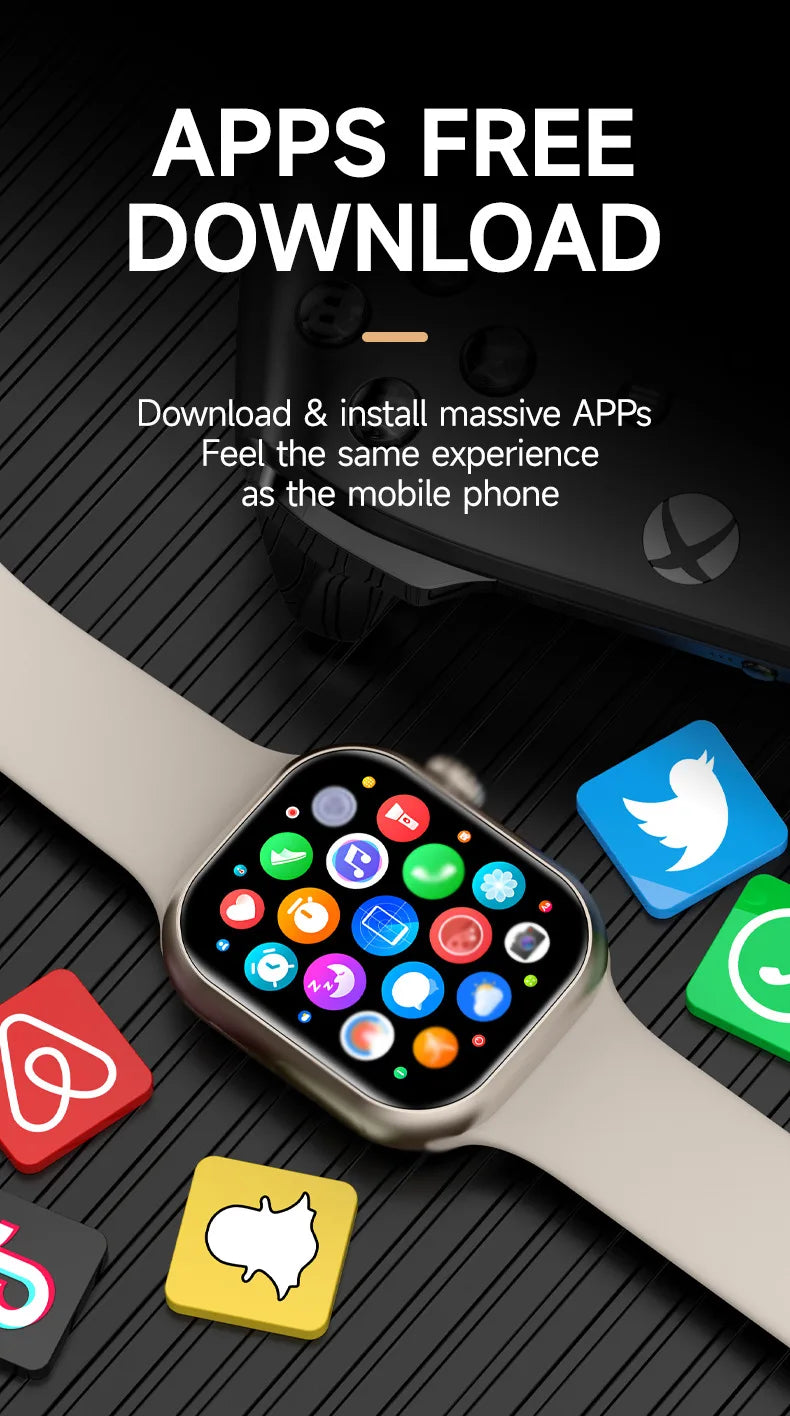 2026 Smart Watch Camera BT Call Heart Rate Fitness Tracker Waterproof iOS Android