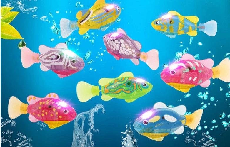 2025 Electronic Fish  Activated Battery Powered  Toy Children Pet Holiday Gift Can Swims es  Pets 5pcs randomly