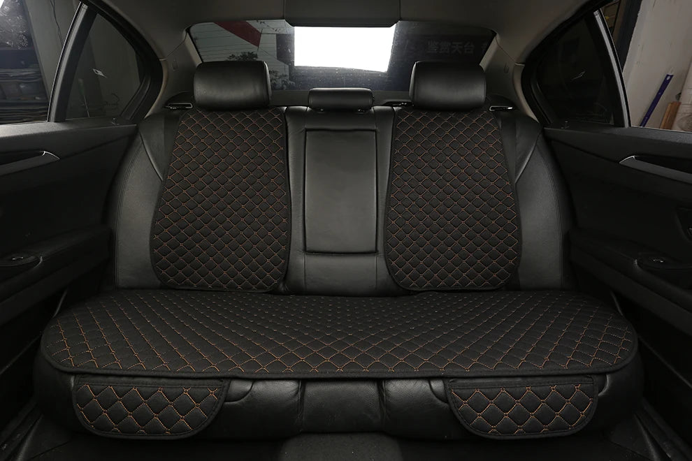 Linen Car Seat Cover Seat Universal Cushion for FORD Fiesta Fusion Mondeo Taurus Mustang Territory Kuga F-150 CAR Accessories