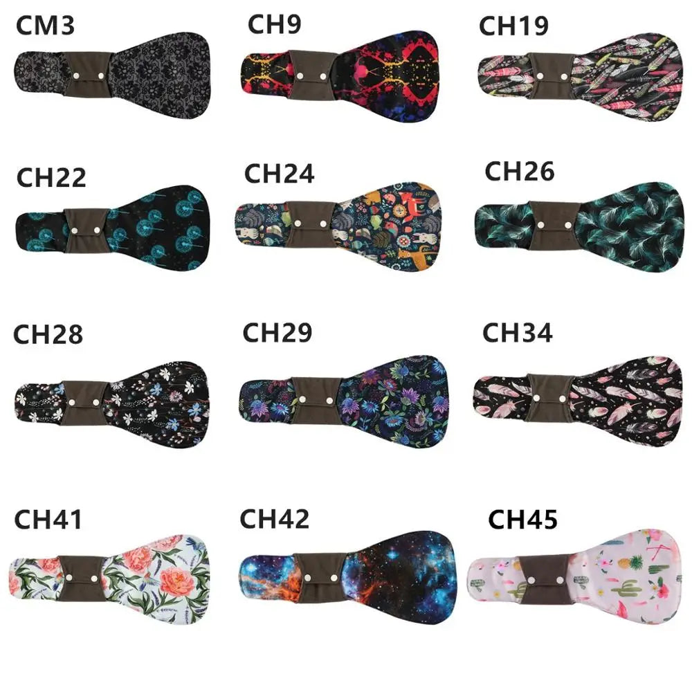 [Sigzagor] XXL Cloth Menstrual Pad Sanitary Bamboo Charcoal Reusable Overnight Post Partum 16in