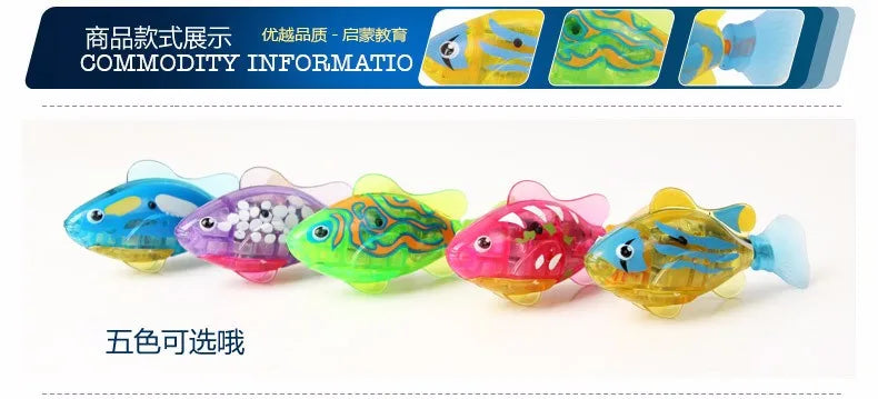 2025 Electronic Fish  Activated Battery Powered  Toy Children Pet Holiday Gift Can Swims es  Pets 5pcs randomly