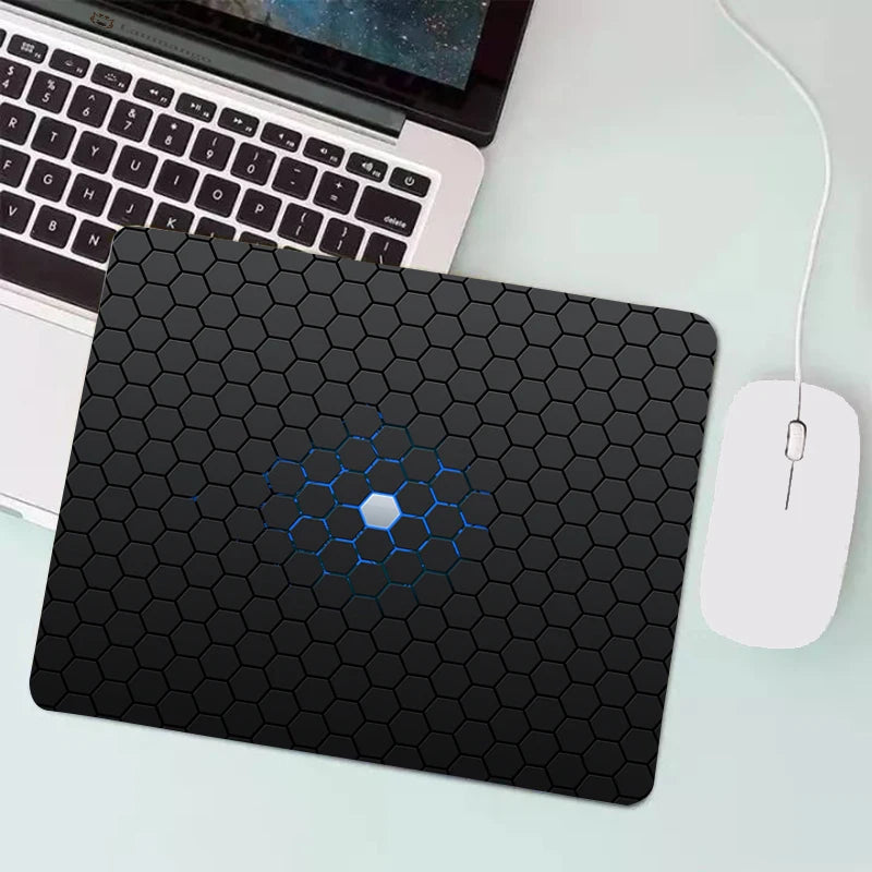 Anime Hexagonal Honeycomb Mouse Pad Gaming Accessories Gabinete PC Gamer Computer Keyboard Desk Mat Rubber Laptop Small Mousepad