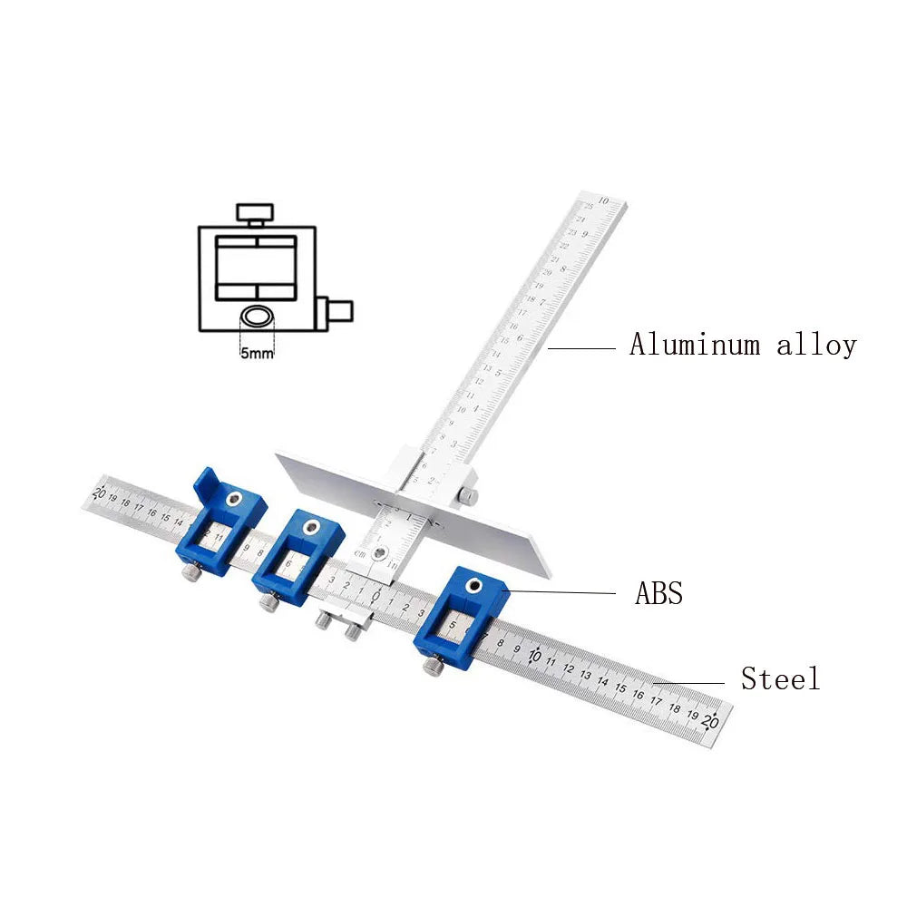 2025 Woodworking Tools Cabinet Hardware Jig Tool - Drill Template Guide for Door and Drawer Handle Installation Tools