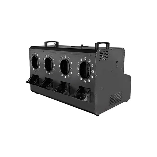 Special Performance Large Wedding Props Bar Bubble Blowing Machine Four-Hole LED Smoke DMX512 Control Mode Moving Head Lights