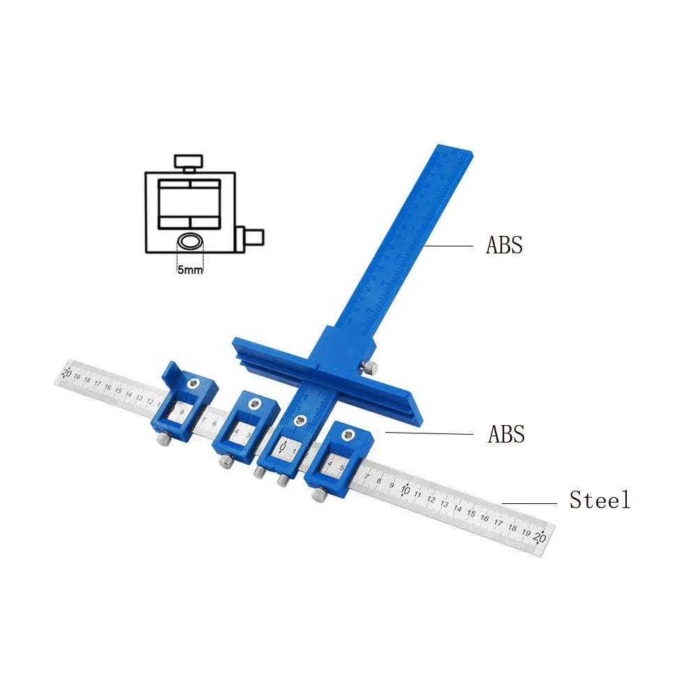 2025 Woodworking Tools Cabinet Hardware Jig Tool - Drill Template Guide for Door and Drawer Handle Installation Tools