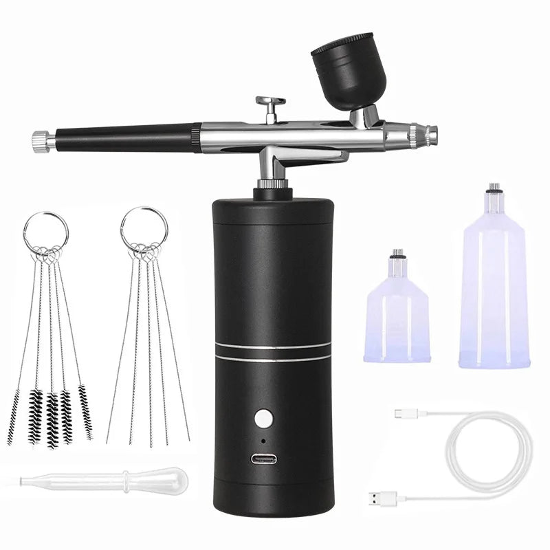 Hot Sale Oxygen Injector Portable Cordless AirBrush Compressor Kit for Nail Art Cake Crafts