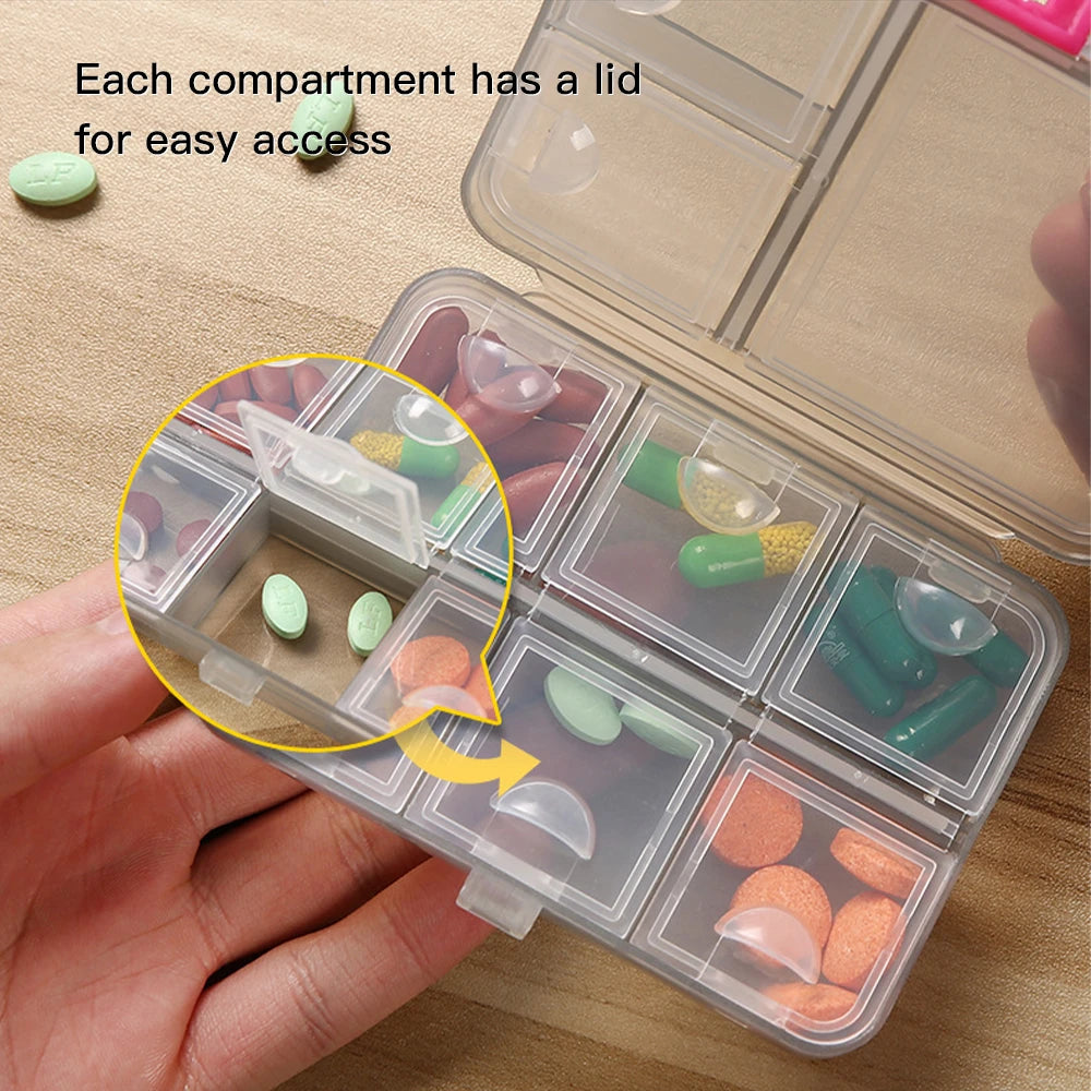 New Travel convenient medicine Pill Box pills dispenser pill Organizer Tablet Pillbox Case Container Drug Divider Drug Boxes