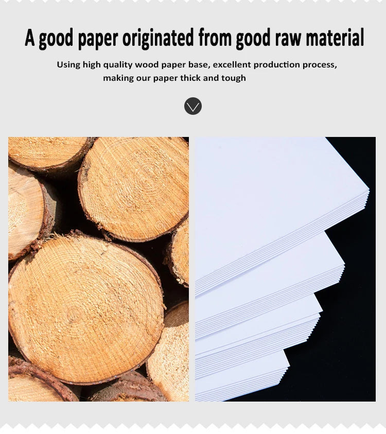 A4 double sided high glossy photo paper for Inkjet Printer 120g 140g 160g 200g 240g 260g 280g 300g  Menu album Coated paper