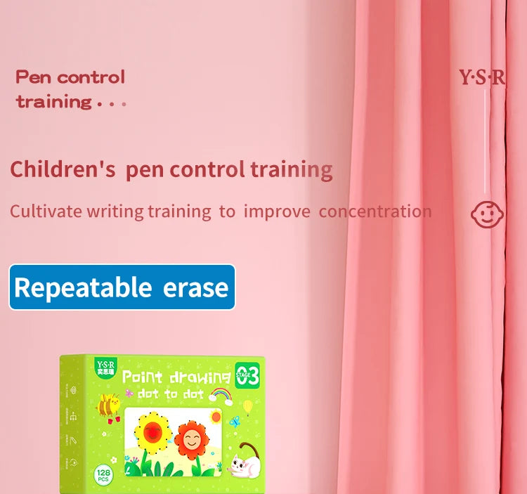 Tracing Trails Workbook for Kids Handwriting Activity Kit With Tracing Dry Erase Activity Boards and Crayon