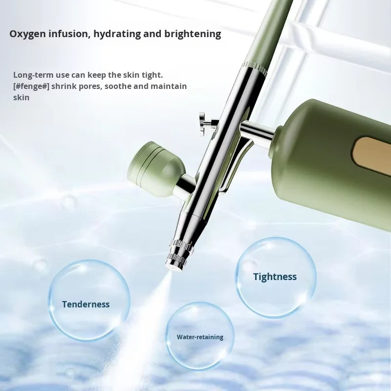 Portable Beauty Airbrush Air Compressor Kit Battery Powered Ozone Operating System Nano Technology Outdoor Car Hotel Makeup