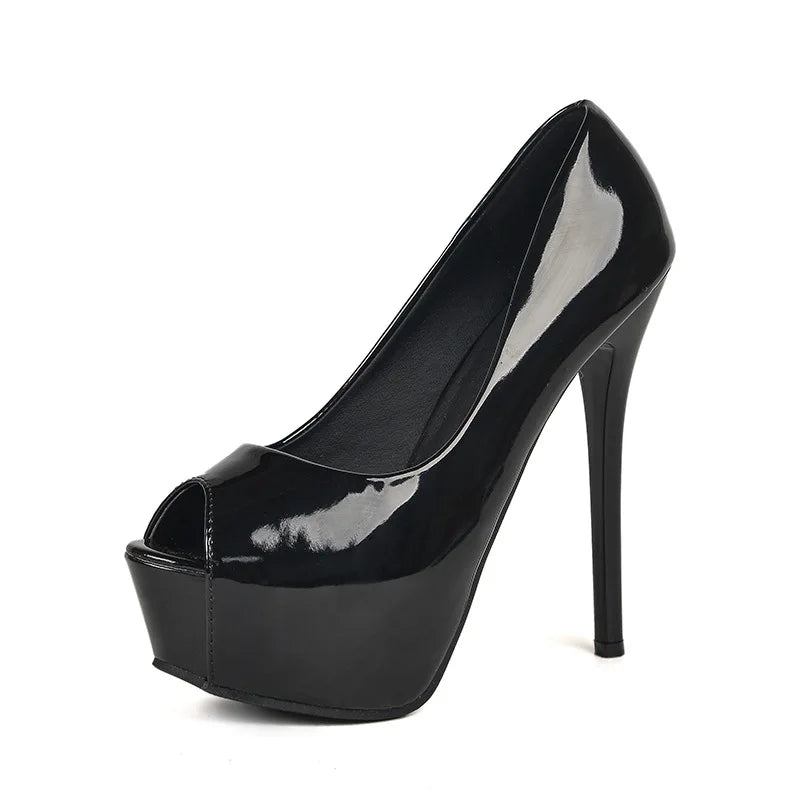 Luxury Shoes for Women Red Shiny Bottom Pumps Brand High Heel Shoes 12cm Sexy Party Pointed Toe Wedding Shoes With Red Soles