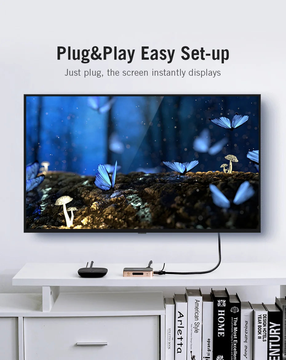 Vention HDMI Splitter 5 Input 1 Output HDMI Switch 5x1 for XBOX 360 PS4 Smart Android HDTV 4K 5 in 1 out HDMI Switcher Adapter