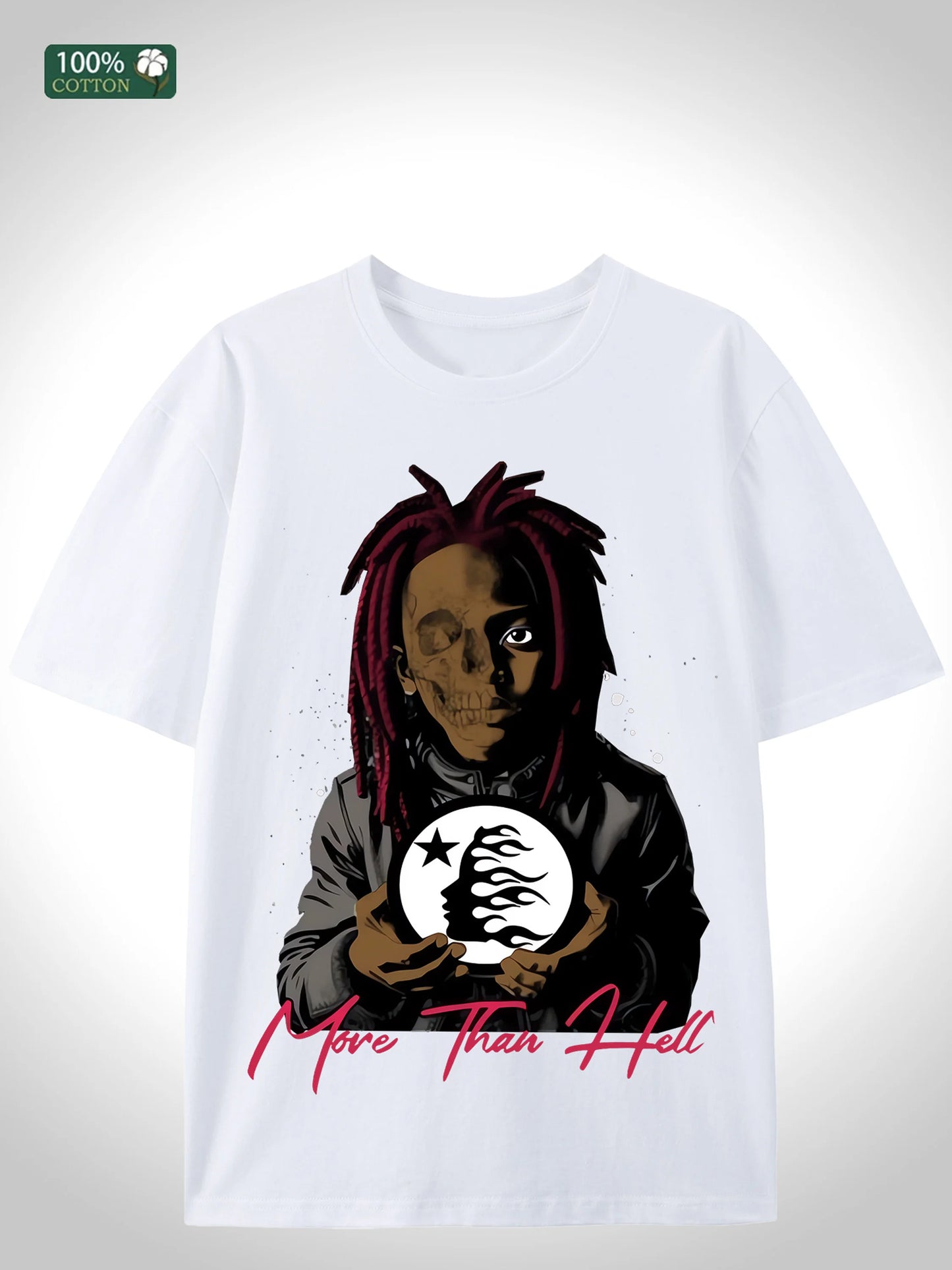 Big Cotton Streetwear Tee Men 5 Colors Loose Fit Round Neck Gilbert Warehouse