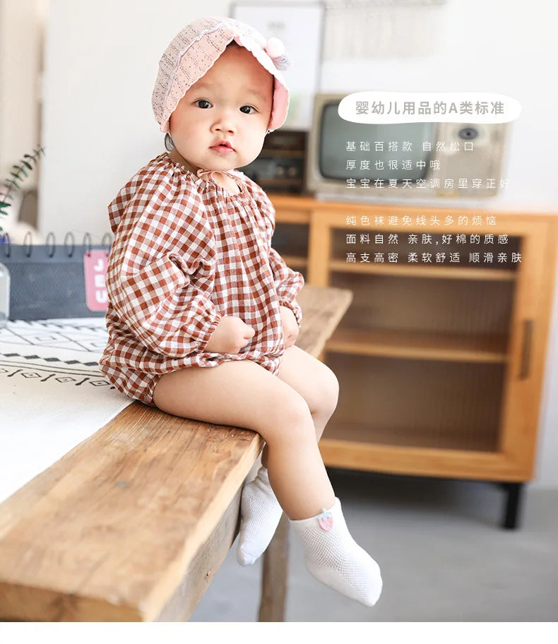 3 Pairs 0-5Y Baby Socks, Children's Socks, Thin Cotton, Breathable Mesh, Baby Socks, Boneless Baby Socks, Cute Accessories Socks