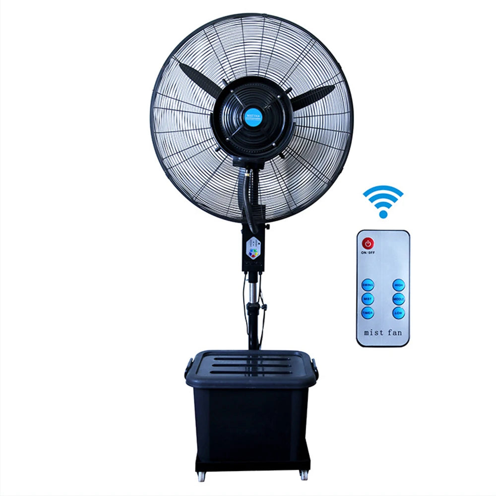 Remote Control Industrial Spray Fan 350w Atomizing Fan Water Mist Fan Humidifying Fan 220V SF-MF30CF07-R/SF-MF26CF05-R