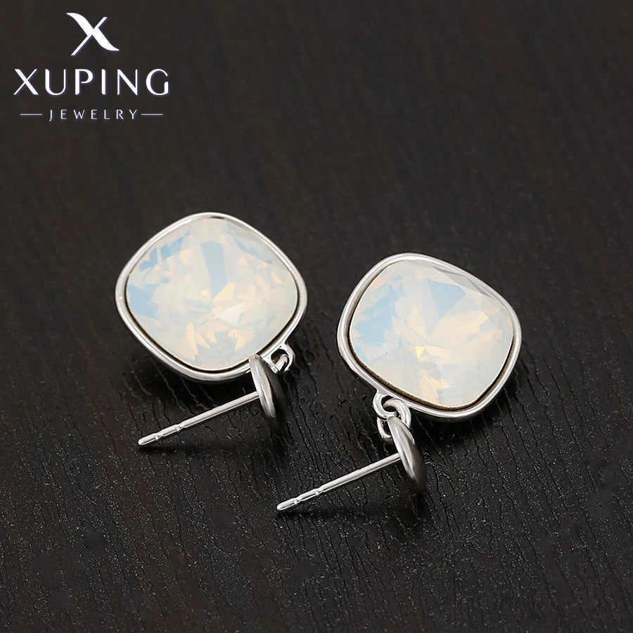 Xuping Jewelry New Arrival Luxury Necklace and Earrings Crystal Jewelry Set Women Party Gift 60503