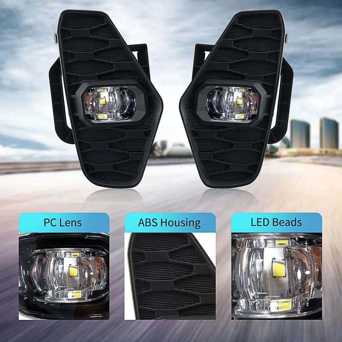 Fog Lamp LED Daytime Running Light Daylight For Nissan Navara 2020 2021 NP300 Nueva Facelift Pro-4X Waterproof Car Accessories