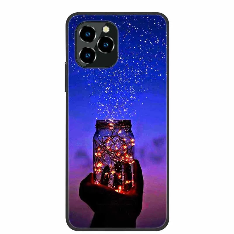 For Oukitel C21 Pro Case Luxury Silicone TPU Soft Cover Phone Case For C 21 pro coque Shockproof Protector Cartoon Capa Funda