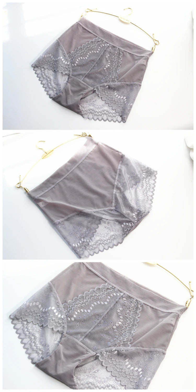 Women's Shorts Sexy Panties Intimate High-Rise Briefs Lace Japanese Underwear Female Lingerie Underwear Transparent Exciting