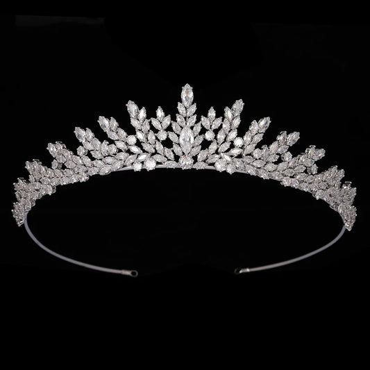 Handmade Delicate Tiara Women Hairband Headdress Crystal Bridal Hair Vine Crown Wedding Hair Accessories AA BC6965