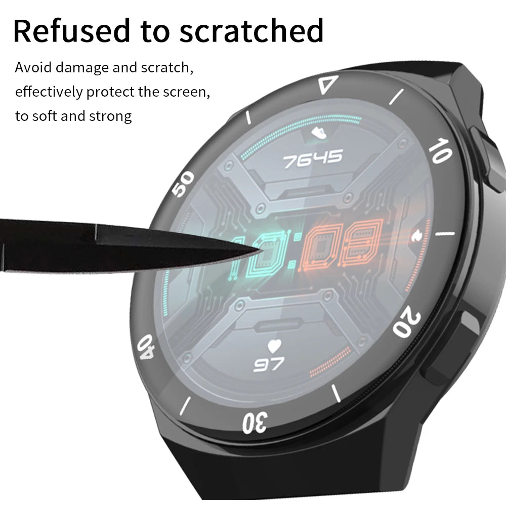 Screen Protective Film For Huawei Watch GT 2e Watch proteccion Clear 3D Fibre Soft Transparent GT2e Film Full Cover Accessories