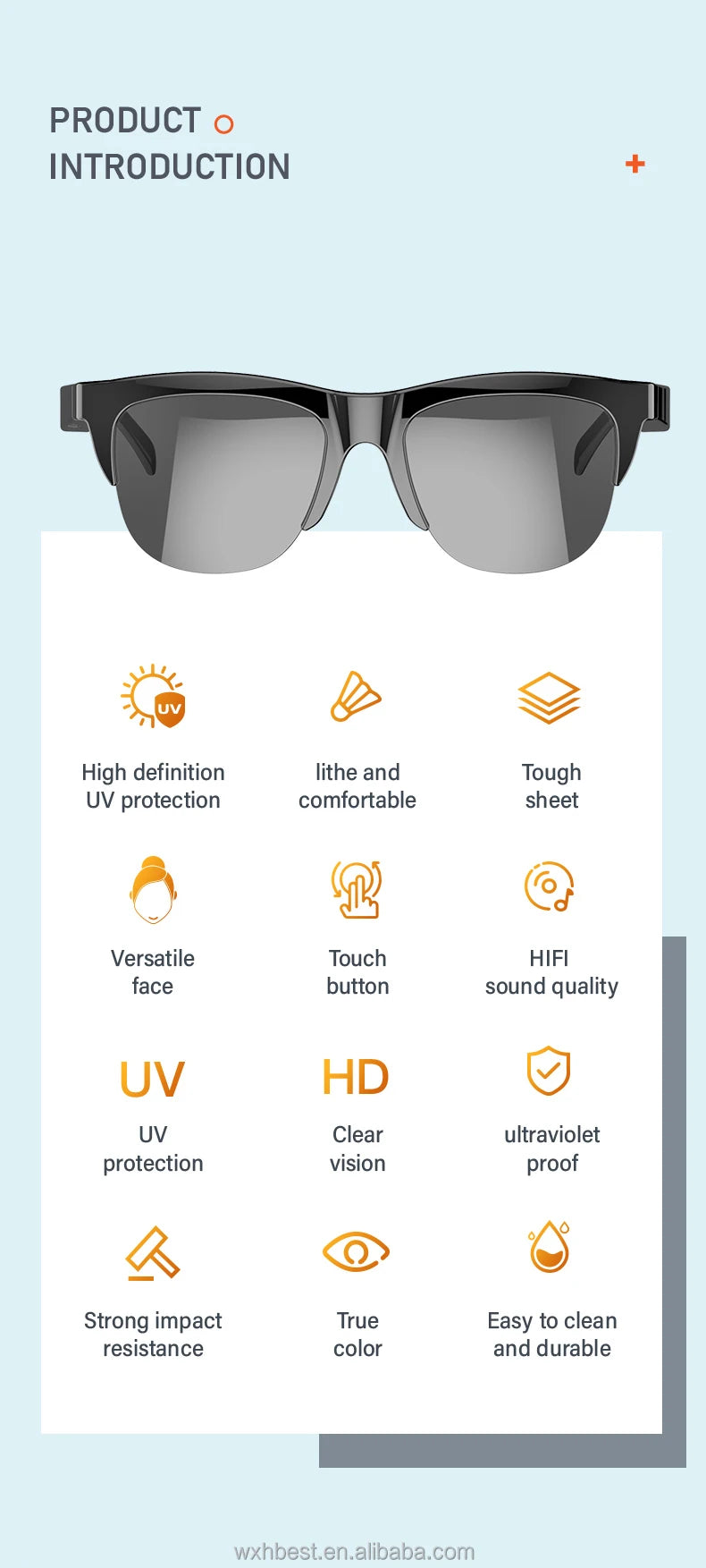 Fashion Trending Style TWS Wireless for Smart Sunglasses Earbuds F06 V5.3 Waterproof Stereo Calling Music Player Driving